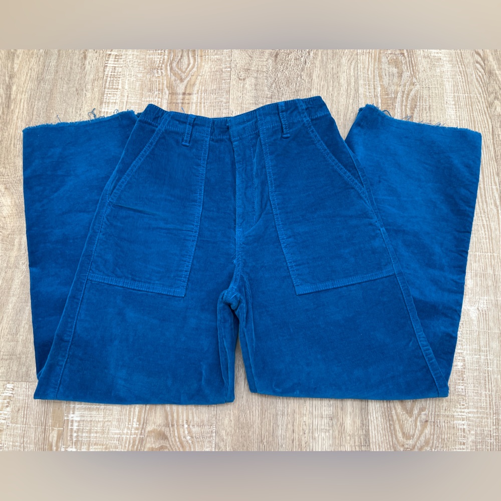 Beautiful Cobalt Corduroy Wide Leg Pants
